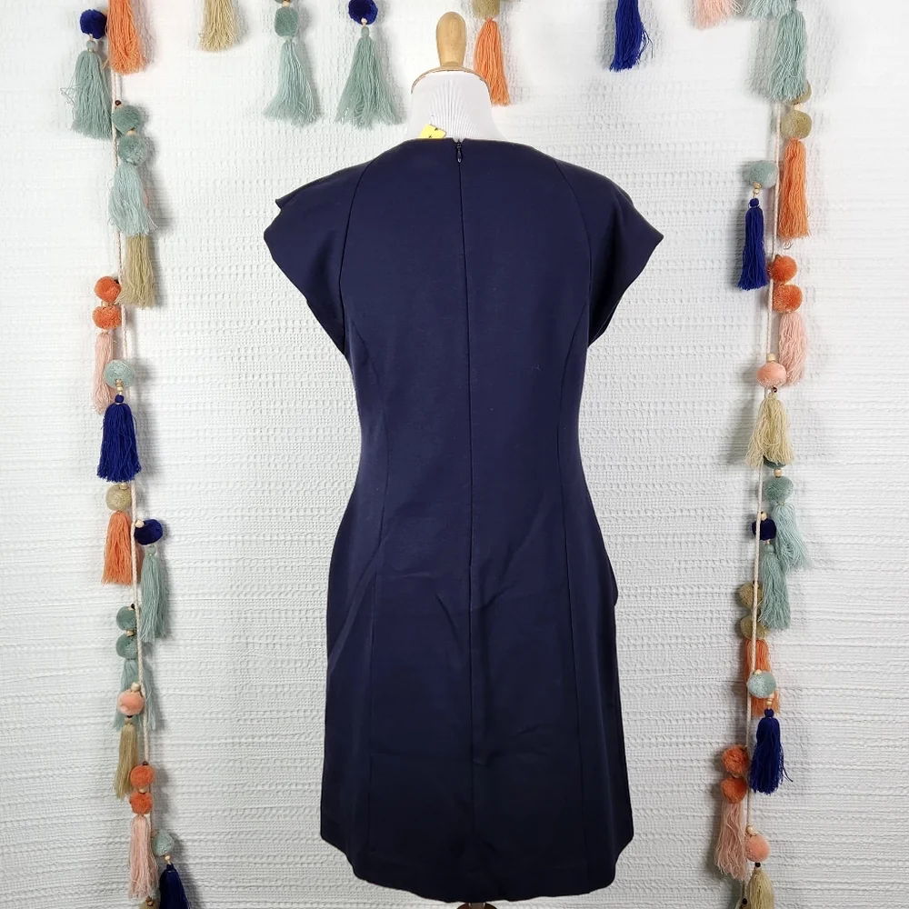 Banana Republic Knit Asymmetrical Ruffle Dress - Picture 5 of 8